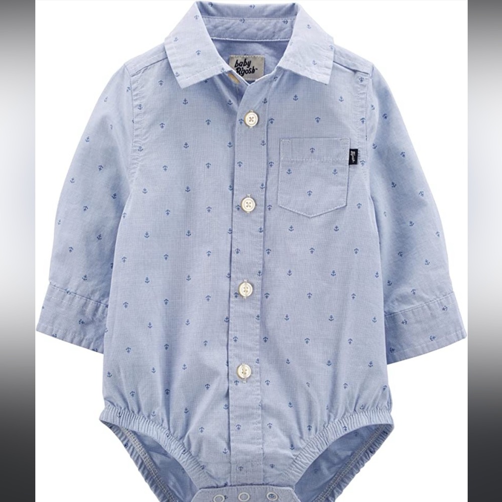 Oshkosh B’gosh button-front long sleeve bodysuit